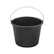 Basic builder's bucket With zinc-plated handle - BUILDBCKT-12LTR - 1