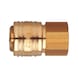 Quick-action coupling Female thread - CUPL-QCKACTION-PN-BRS-7.2IT-G3/8IN - 1