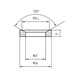 Conical socket - CONISKT-DIN6319-G-(A2K)-D19,0 - 2