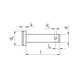 Stud with small head DIN 1434, steel, zinc-plated, blue passivated (A2K) - BLT-COTTER-DIN1434-(A2K)-10X70/3,2 - 2