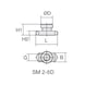 Support rail nut Type SM - NUT-(T-RAIL)-DIN3015-3-SM-W3-SZ-2-5D - 2