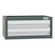 Drawer module with aluminium panel Width: 556 mm