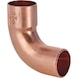 90° elbow, with solder connection and plug-in end EN1254, copper, 5001A - FITT-SLD-EN1254-ILE/ALE-90G-CU-89/5001A - 1