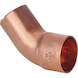 45° elbow, with solder connection and plug-in end EN1254, copper, 5040 - FITT-LOET-EN1254-ILE/ALE-45G-CU-16/5040 - 1