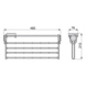 Lateral Pull Out Trouser  Rack Wardrobe Systems - SELF PULL-OUT TROUSER RACK SILVER - 2