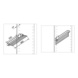 Lateral Pull Out Trouser  Rack Wardrobe Systems - SELF PULL-OUT TROUSER RACK SILVER - 3