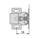 Roller Latch - SILENT LOCK ZINC PLATED - 3