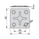 Mounting Plate Fastener - PLACA SUJ TRASERA 40X40 D4 - 2