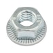 Hexagon nut with contact disc - NUT-HEX-KOMBI-C-8-WS13-(A4B)-M8 - 1