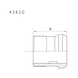 Screw-in part, tapered sealing, with male thread EN1254, gunmetal, 4382G - 2