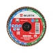 Lamellenfächerscheibe Mini-Disc Zirkonkorund - LFSHLFSHB-DISC-MINI-ZK-KST-GD-K80-D76 - 1