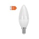 Ampoule LED, E14 en forme de flamme, sans variation d'intensité - LAMP LED E14 5W 2700K 470LM FLAMME - 1