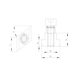 Rhombus T-Nut Adapter für Schnellspanner - SHNLSPN-ADAPT-TNUT-12MM - 2