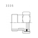 Flat-sealing half screw connection EN1254, gunmetal, 3335 - FITT-SCR-1254-IT/ET-GM-1 1/4X1 1/2-3335 - 2