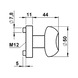 Türdrücker ZD 46 Rosettengarnitur - TD-ZD-46-ROS-WE-PZ-R-(A2-OPTIK)-ELFENB - 3