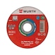 Disco de corte para aço e aço inox - DISCO CORTE WURTH SLIM D.115X1.0MM - 1
