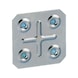 Square mounting plate - 1