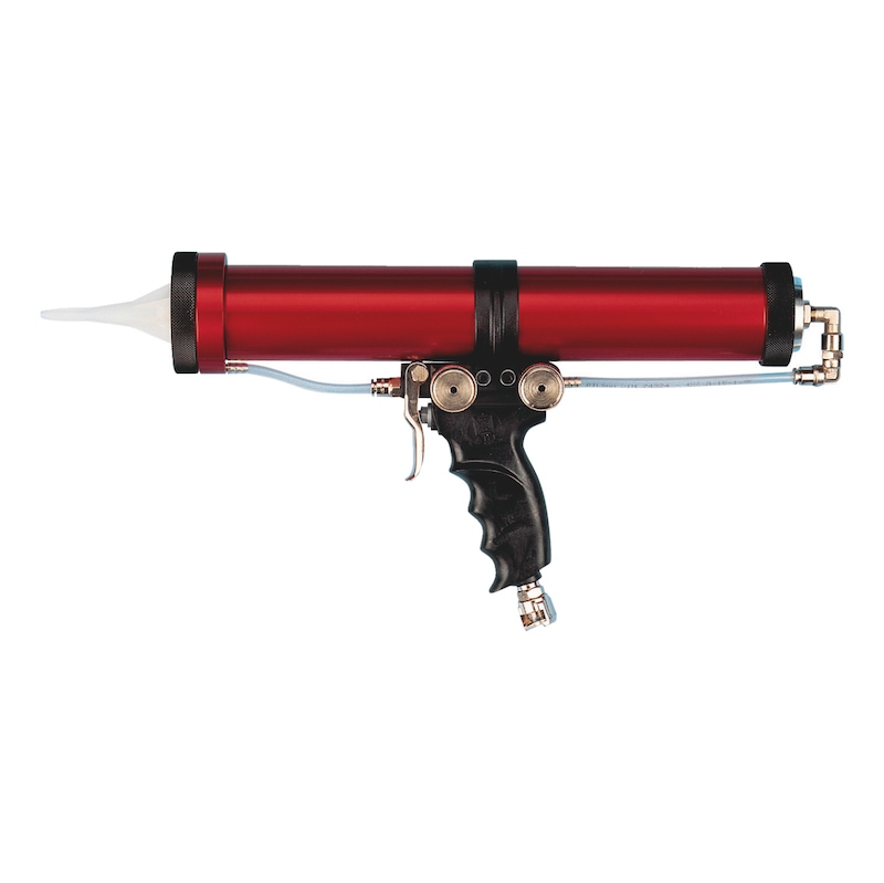 Compressed air application gun with telescopic plunger PS5 - 1