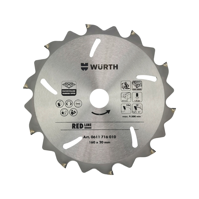 Circular Saw blade for fiber cement Red Line
