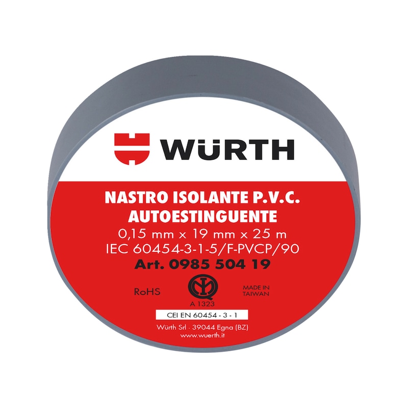 Nastro isolante HIGH QUALITY - NASTRO ISOL.PVC IMQ GRIGIO  19MMX25M