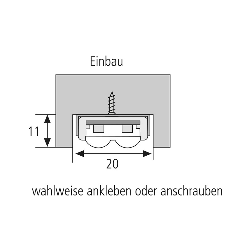 LED-Unterbauleuchte Doppel-Stick II zum Anschrauben/Aufclipsen - 3