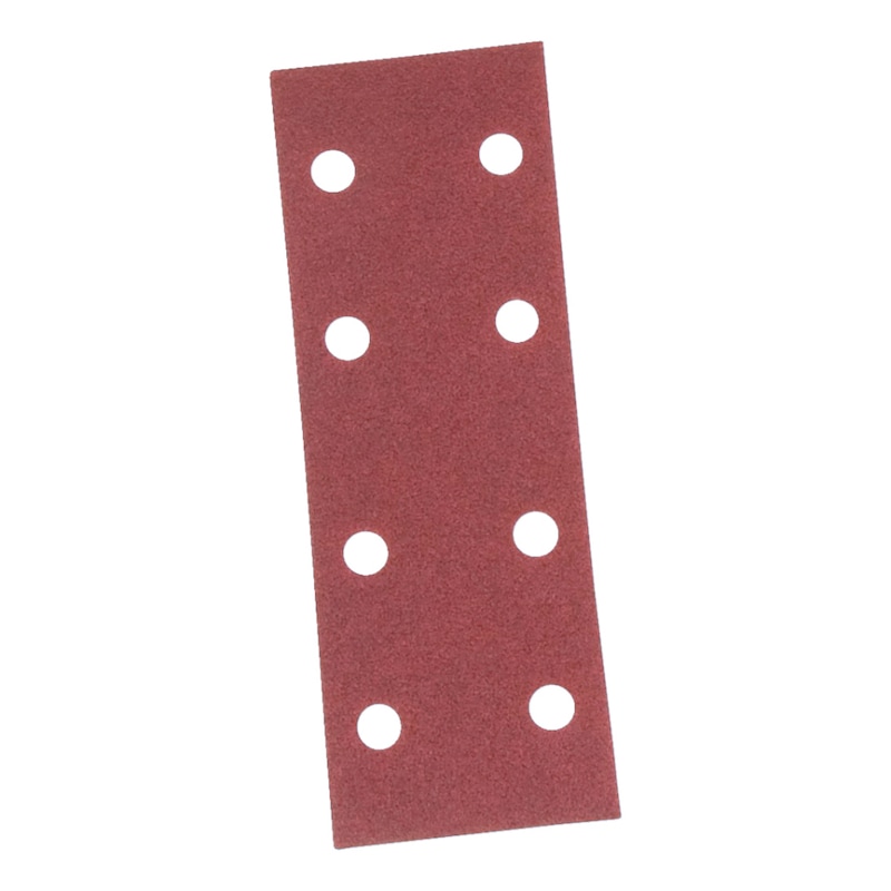 Vehicle dry abrasive paper strip RED PERFECT<SUP>®</SUP> - DSPAP-HOKLP-8HO-P180-70X198MM