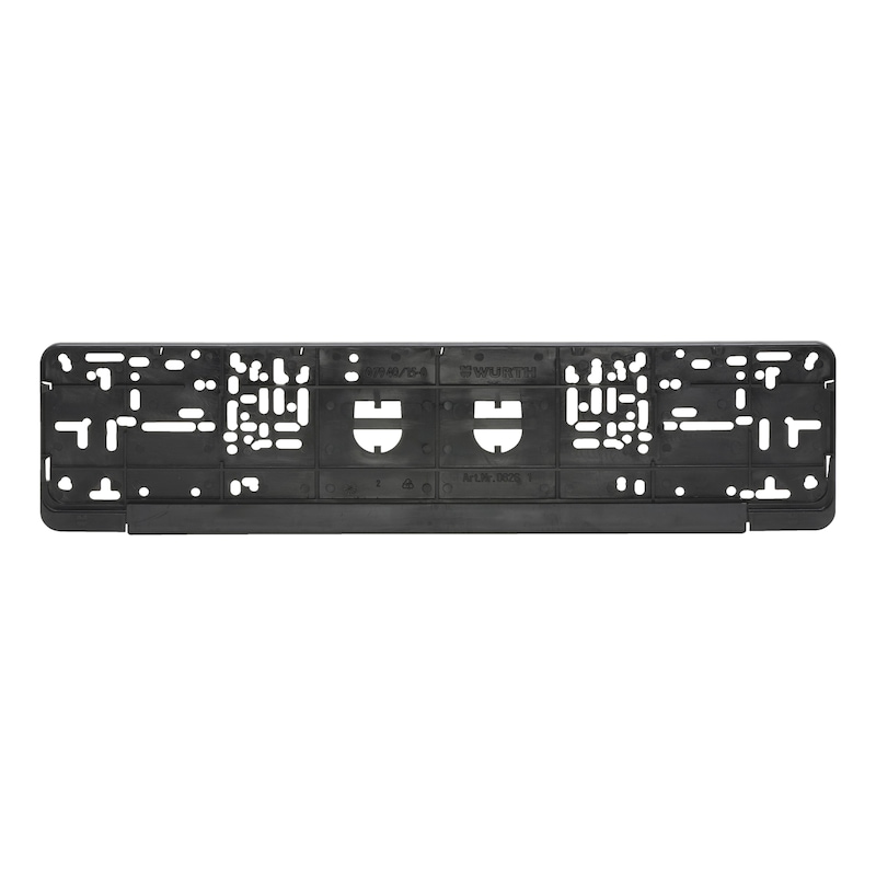 Complete unprinted Classic number plate holder - NPH-COMPL-PLT/STR-NEUTRAL-CLASSIC-520MM