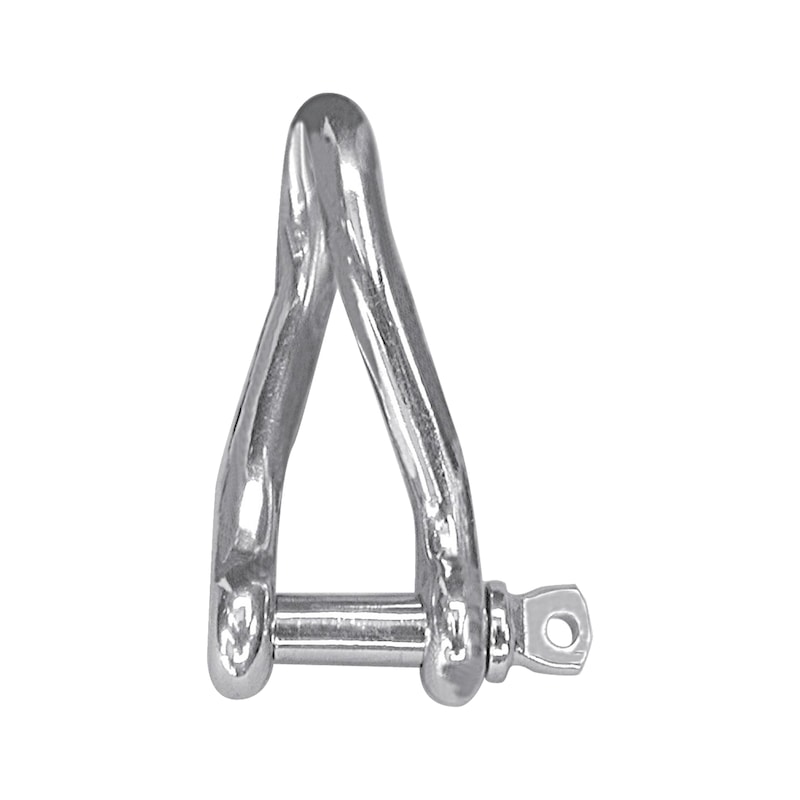 Shackle twisted A4 stainless steel - 1