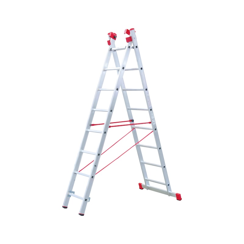 All-purpose aluminium ladder - MULTIPURPLDR-3PCS-ALU-3X10RUNGS