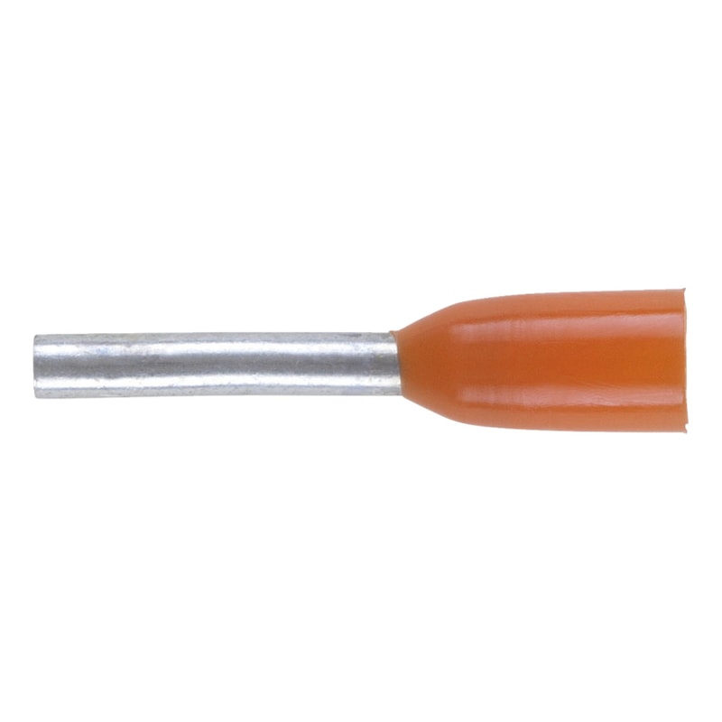 Wire end ferrule with plastic sleeve