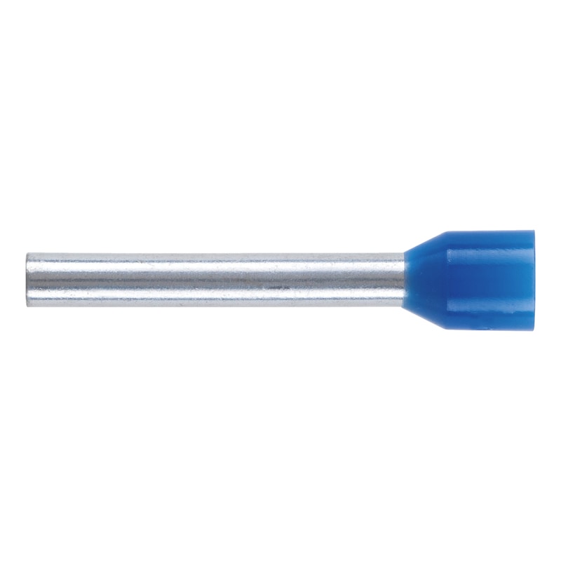 Wire end ferrule with plastic sleeve according to DIN 46228 Part 4 - WENDFER-DIN46228-CU-(J2N)-BLUE-2,5X18,0