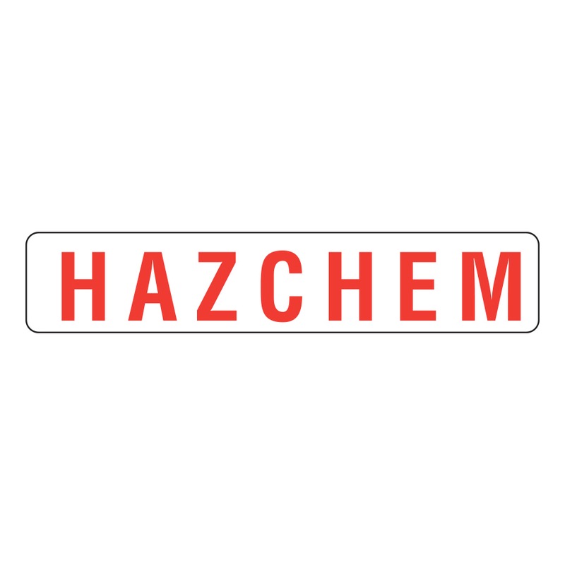 Mandatory Workplace Safety Signage HAZCHEM - WARNSIGN-(HAZCHEM)-600X150MM