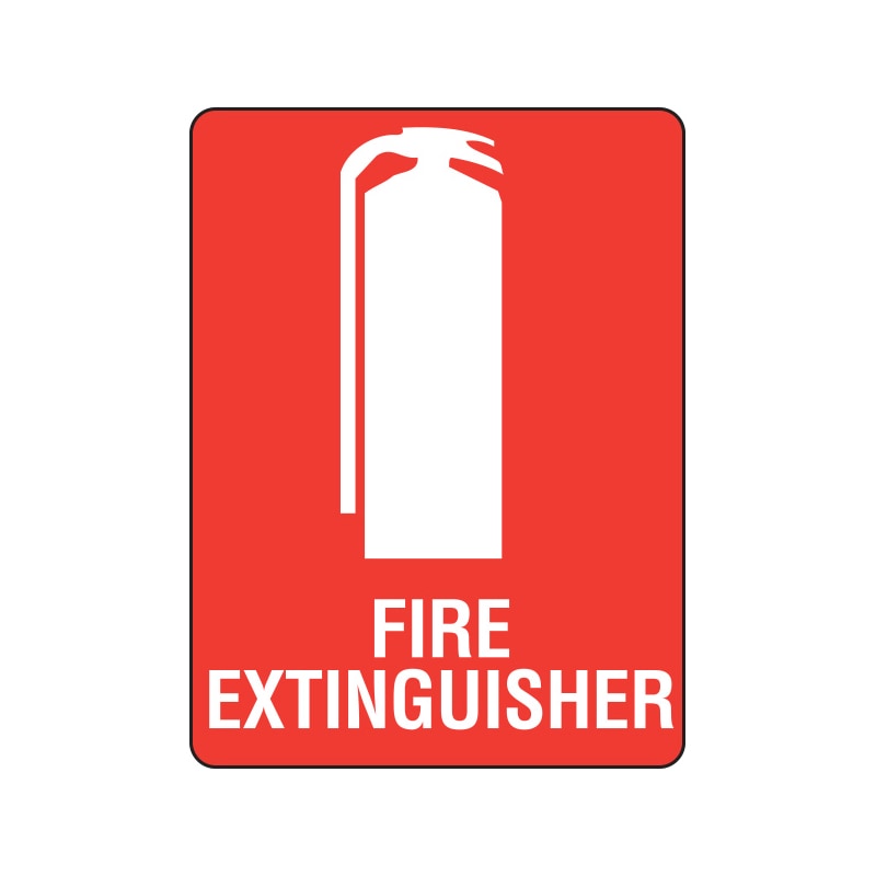 Fire extinguisher (with text) - FPSIGN-(FIRE EXTINGUISHER)-225X150MM