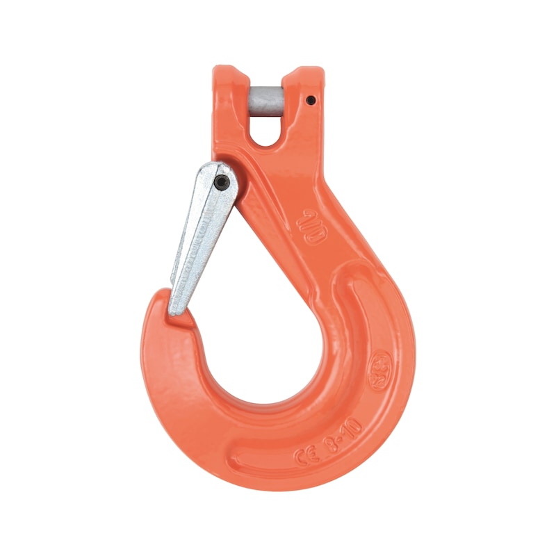Clevis load hook with forged latch, QC 10 - 1