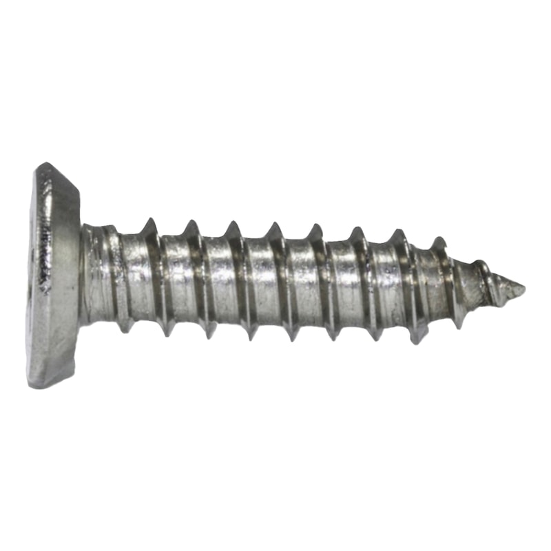 COUNTERSUNK UNDERCUT ZINC PLATED SELF-TAPPING SCREW WITH REDUCED HEAD SIZE - 1