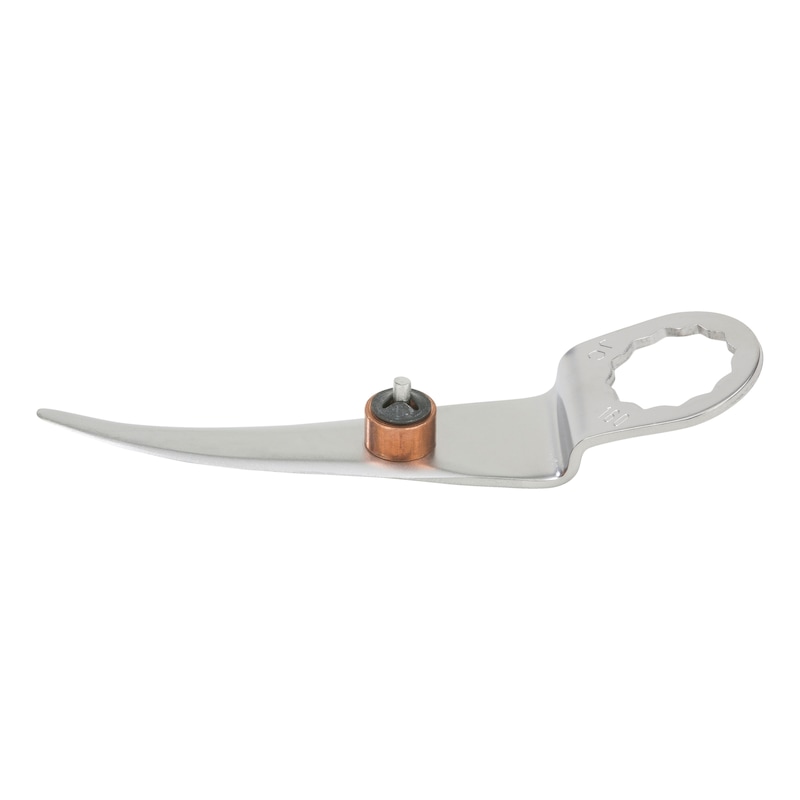 Knivblad, lige, med stoprulle - RUDE-KNIV FORSAT M/AFRUL.58 MM