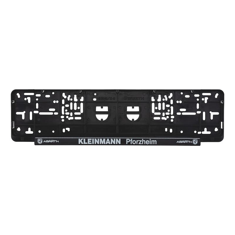 Complete printed Classic number plate holder - NPH-COMPL-PLT/STR-1COL-CLASSIC-520MM
