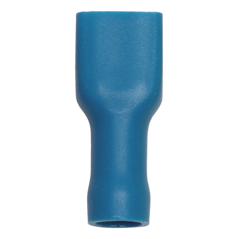 Crimp cable lug, push connector, fully insulated PVC-insulated - PSHCON-ALLINSULATED-BLUE-6,3X0,8MM