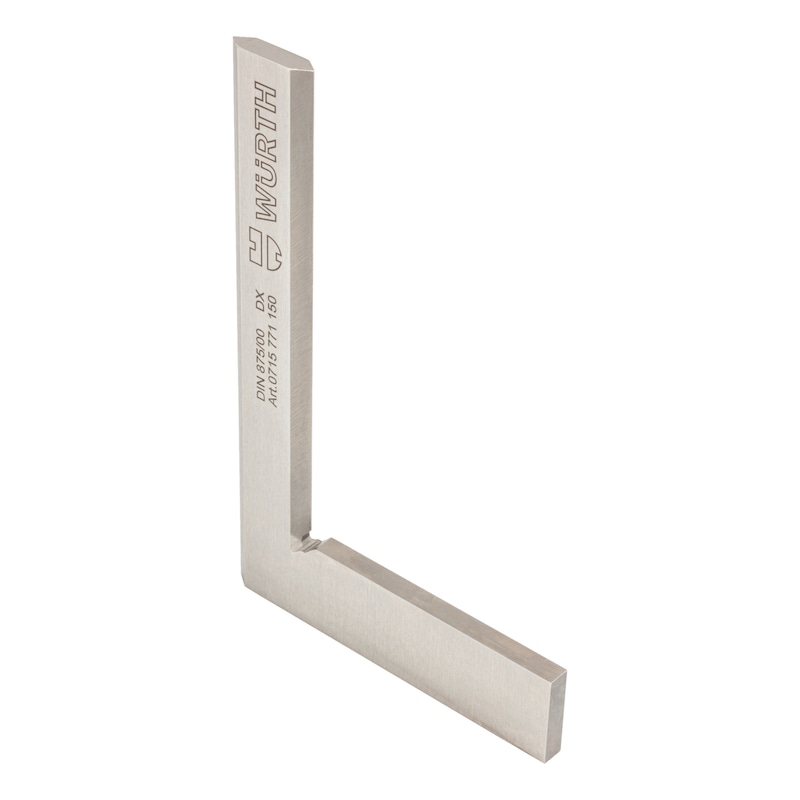 Precision hairline square Accuracy 00 in accordance with DIN 875, made from hardened stainless steel - PROTR-DIN875/00-STAINLESS-L75MM