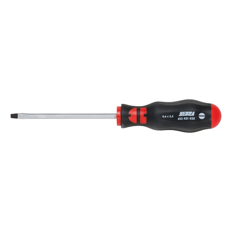 Slotted screwdriver With hexagon shank - SCRDRIV-SL-0,6X3,5X80