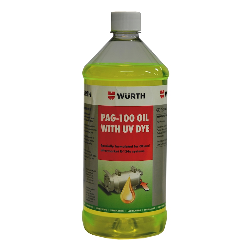 PAG Oil 100 with U/V Dye - OIL-PAG-100-UV-236ML
