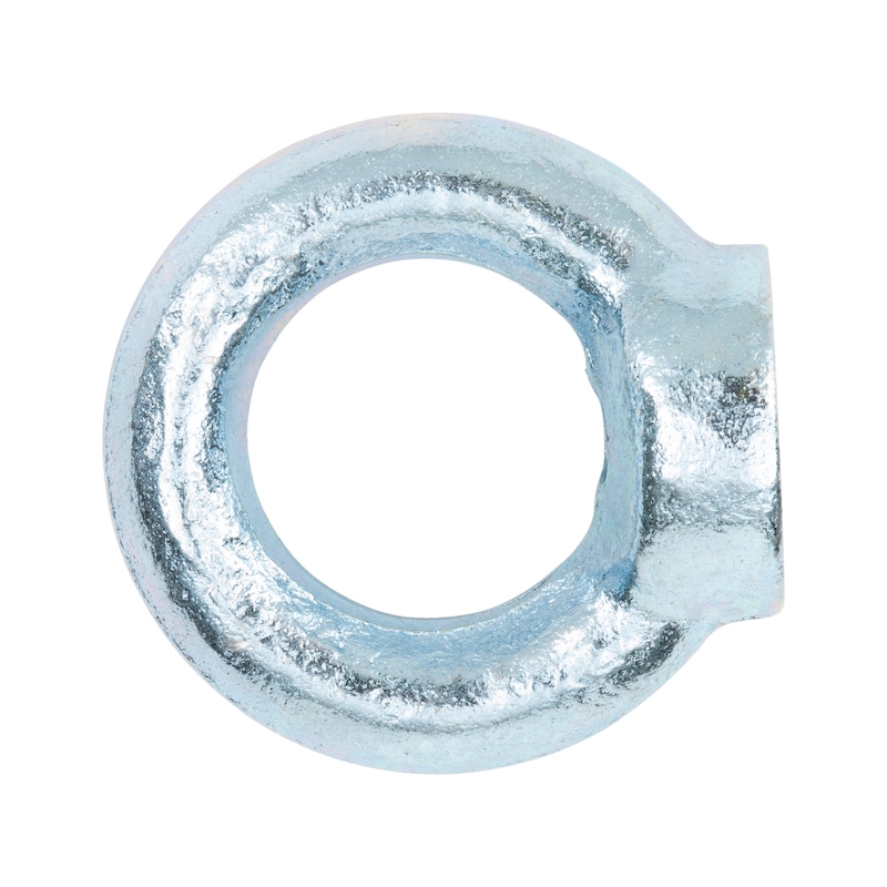Ring nut DIN 582, steel C15E, zinc-plated, blue passivated (A2K) - 1