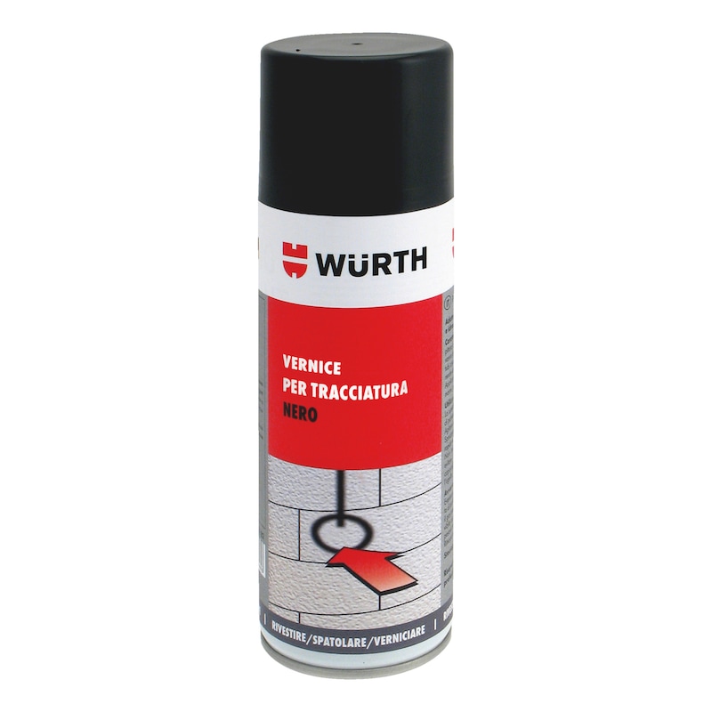 Vernice spray  acrilica a base solvente - VERNICE SPRAY P/TRACC.-NERO  400ML