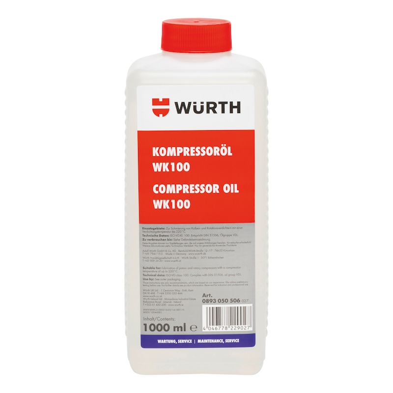 Compressor oil WK 100 - PNOIL-WK100-1LTR