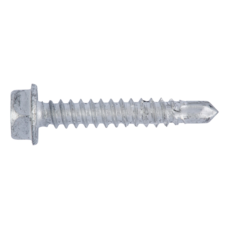 piasta<SUP>®</SUP> drilling screw, hexagon head A2 stainless steel with drill tip and moulded thread made of hardened steel - 1