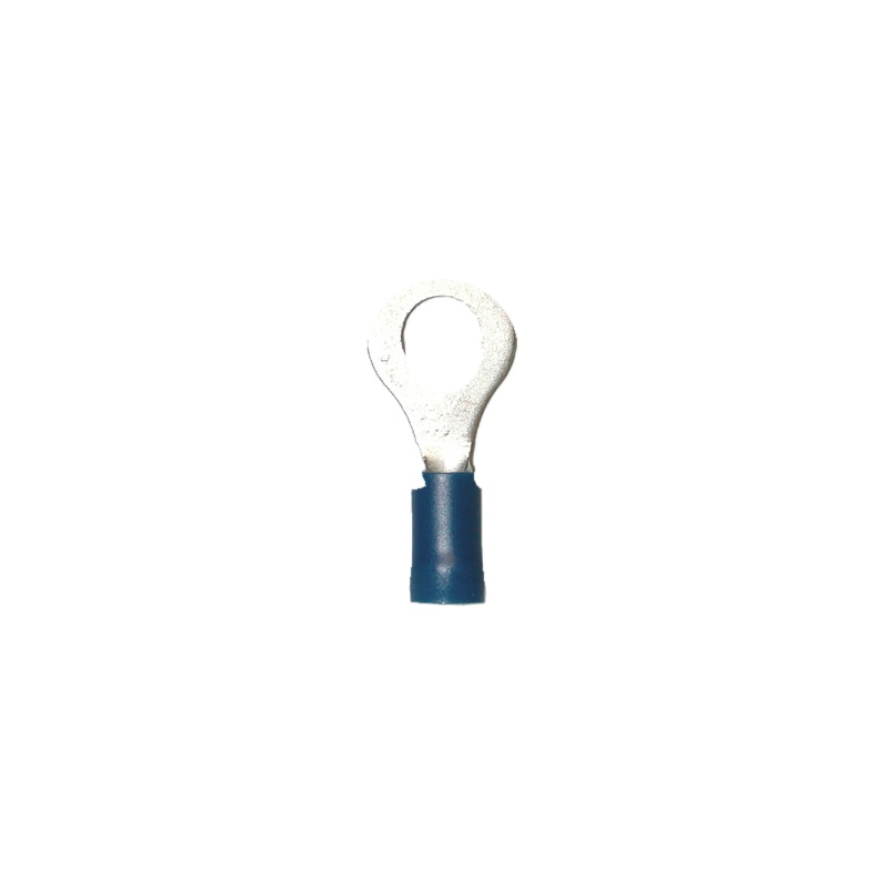 Crimp cable lug, ring connector PVC-insulated - RGCON-BLUE-M12