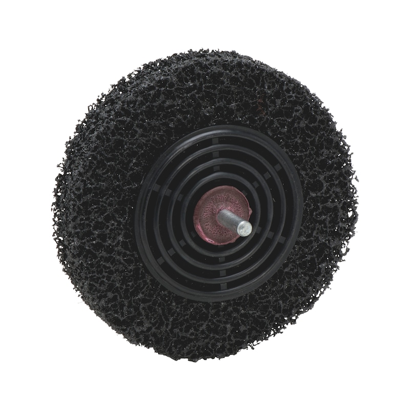 Nylon Sanding Fleece Disc With permanently integrated clamping mandrel