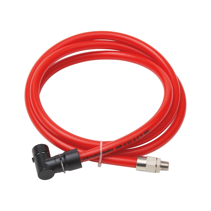 Supply hose with adapter For DSA pneumatic hose dispenser, MT 1/4 inch - SUPPLHOSE-(F.REEL-PNHOSE)-ADAPT-L2M