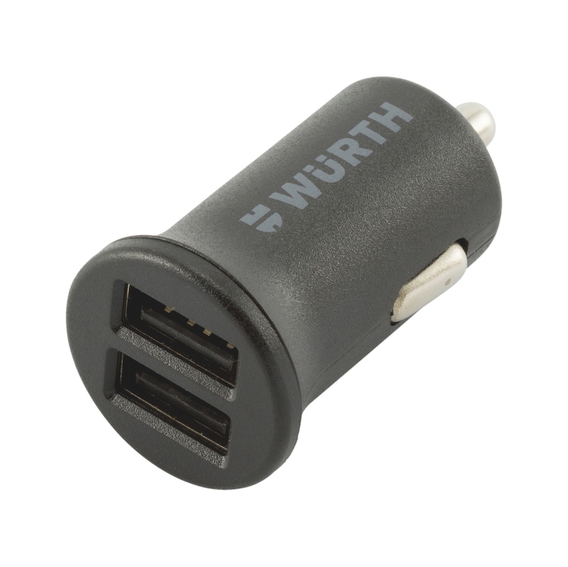 Duální AUTO USB nabíječka, 2,4&nbsp;A - 1