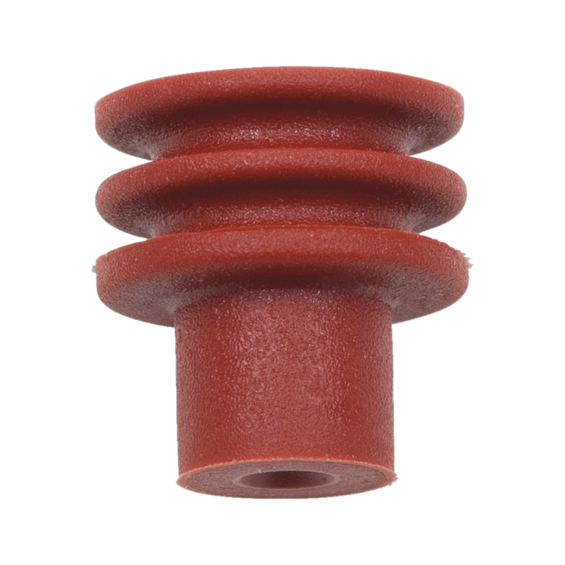 Single wire seal (SEAL) For uninsulated cable connector - SNGLWRESEAL-BROWN-(1,2-2,1MM)-D4,25MM